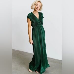 Baltic Born ~ Athena Forest Pleated Maxi Dress ~ NWT!